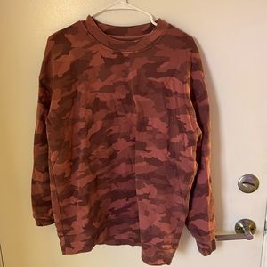 Lululemon camouflage oversized sweatshirt